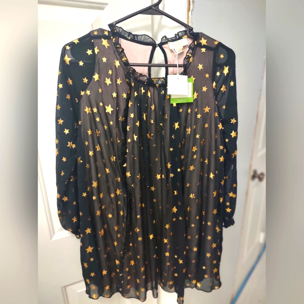 Kate Spade Black with gold stars New with tags (M) girl’s
Dress